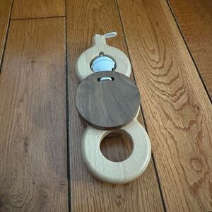 Wooden Double Circle Wall Hook
